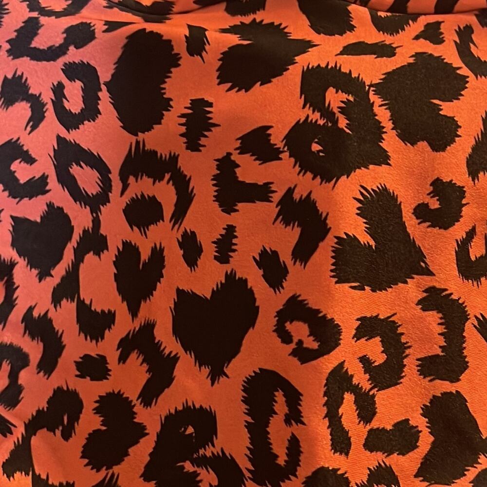 Beach Riot Brownish Red and Black Leopard Print Bikini Bottoms Women's Size S - Picture 7 of 7